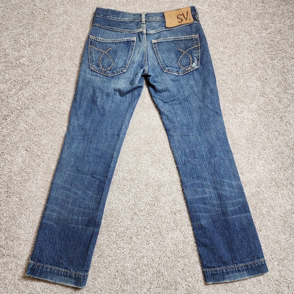 Mauro Grifoni Supervintage Low Rise Distressed Jeans Size 25 Fits 29 Italy Denim - Picture 9 of 11